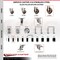Service Caster 5 Inch 316SS High Temp Glass Filled Nylon 7/8 Inch Stem Caster Set Lock Brake SCC-SS316TTLEX20S514-GFNSHT-78-4 - alternate 2